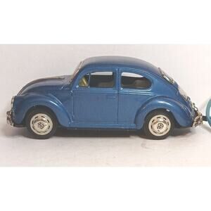 '60s Bandai Namco Volkswagon Beetle VW Tin Blue (Remote Control Is Broken) Japan